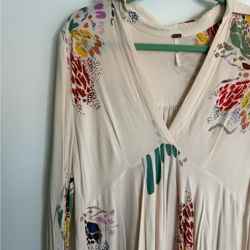 Free People Multicolor Floral Tunic